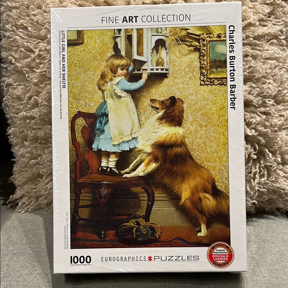 EuroGraphics Little Girl & Her Sheltie 1000 Piece jigsaw Puzzle NEW
